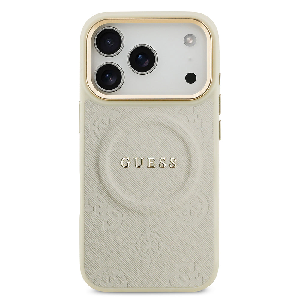 Guess iPhone 17 Pro Orjinal Lisanslı M-safe Şarj Özellikli Sıcak Baskılı Yazı Logolu PU Deri Peony Kılıf Guess iPhone 17 Pro Orjinal Lisanslı M-safe Şarj Özellikli Sıcak Baskılı Yazı Logolu PU Deri Peony Kılıf